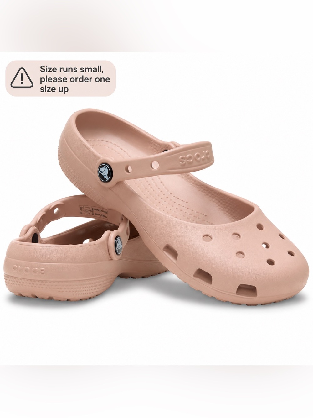 Crocs Classic Mary Jane Clogs Ballet Pink Women’s Slip On Casual Shoes